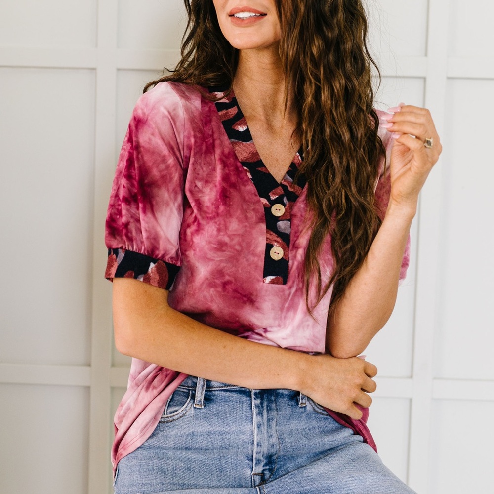 FINAL PRICE❗️Jungle Expedition Top in Wine - Picture 3 of 13